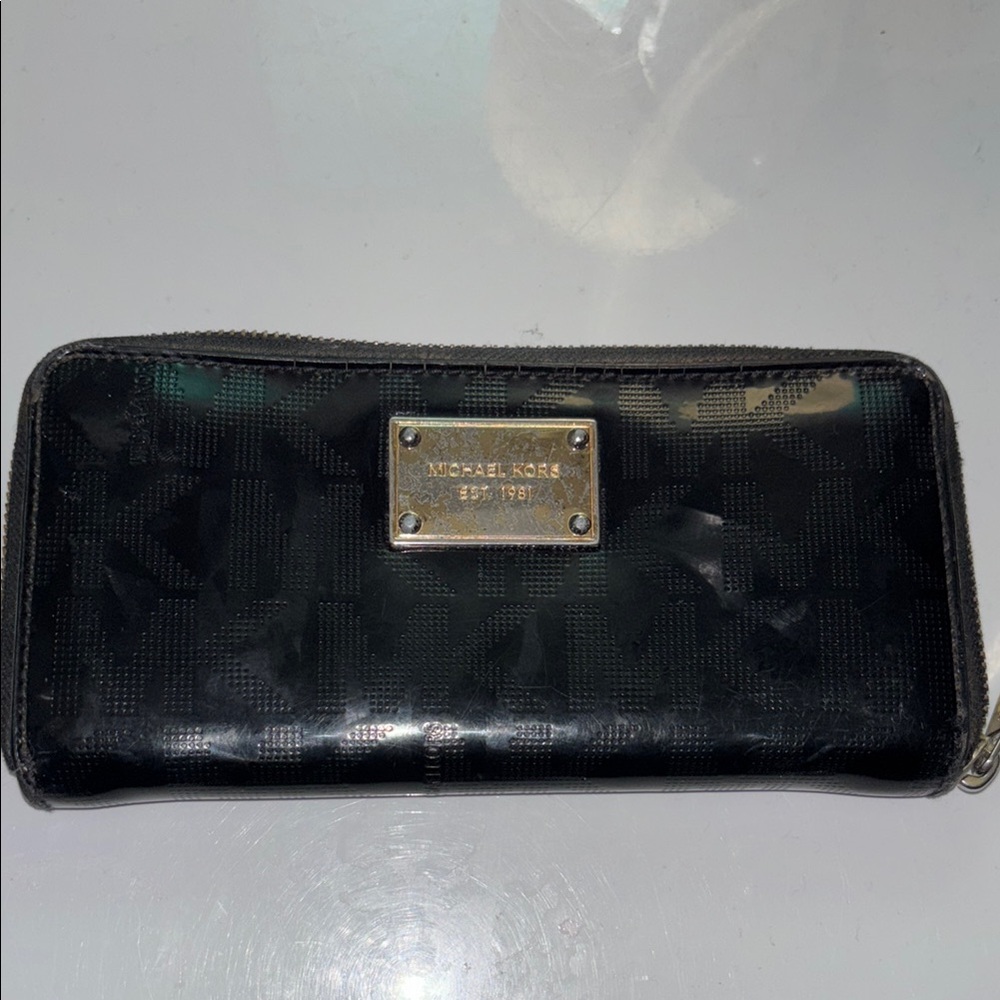 Michael Kors Black Embossed Wallet